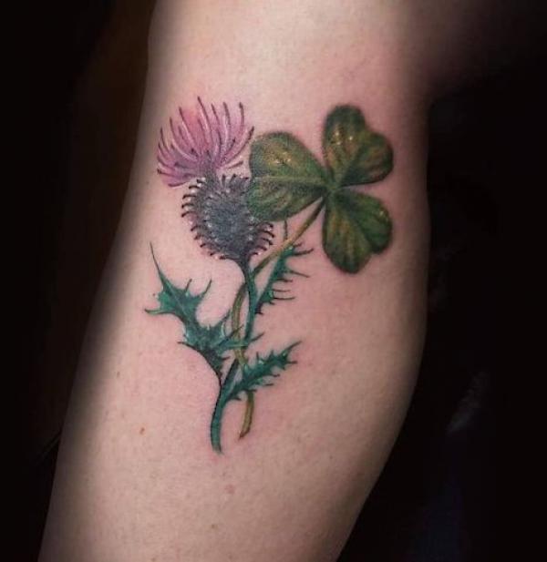 80 Clover Tattoos for the Symbol of Good Luck