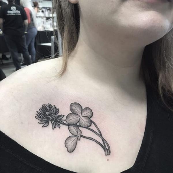 80 Clover Tattoos for the Symbol of Good Luck
