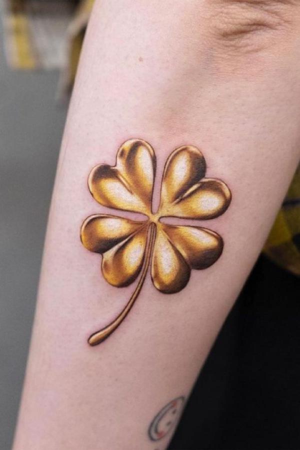 80 Clover Tattoos for the Symbol of Good Luck