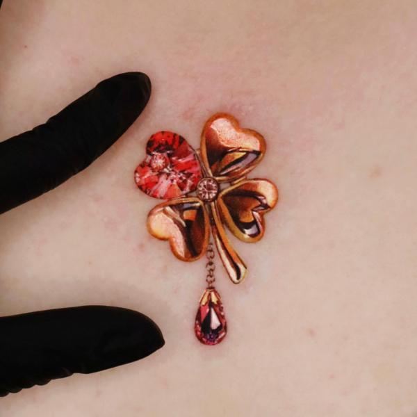 80 Clover Tattoos for the Symbol of Good Luck