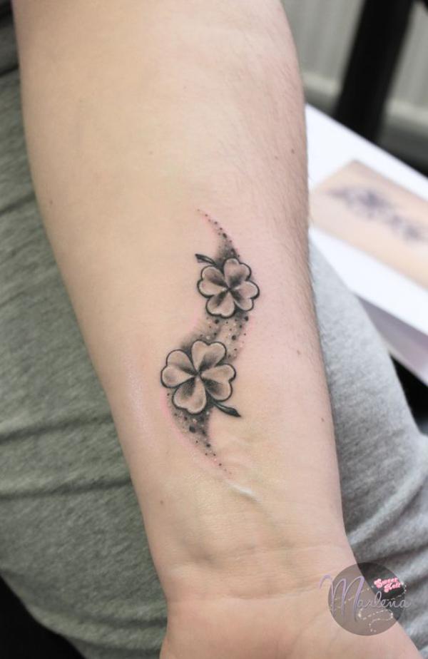 80 Clover Tattoos for the Symbol of Good Luck