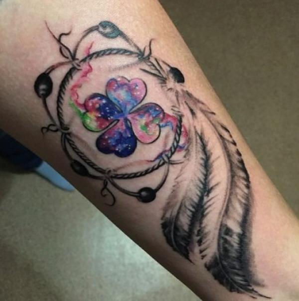80 Clover Tattoos for the Symbol of Good Luck