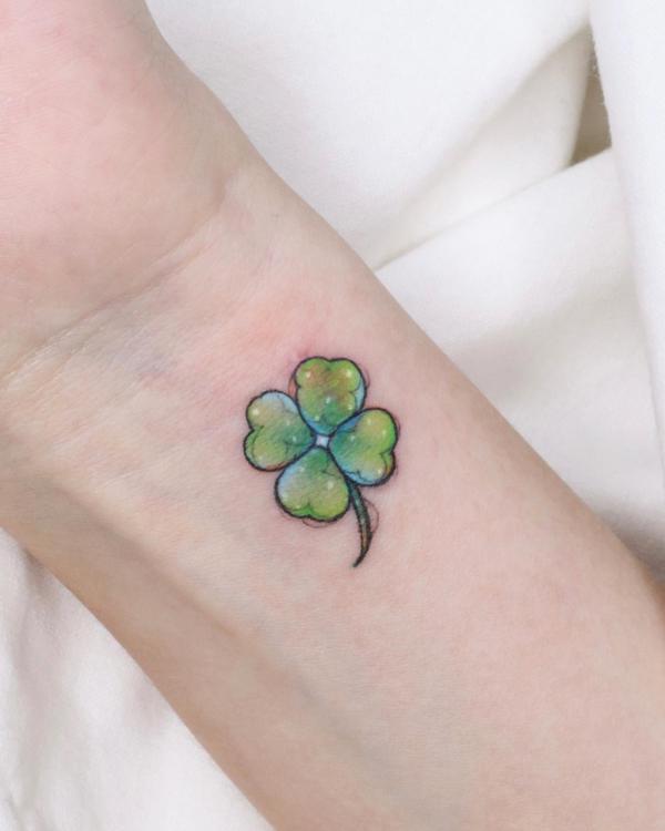 80 Clover Tattoos for the Symbol of Good Luck