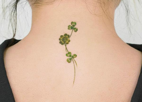80 Clover Tattoos for the Symbol of Good Luck