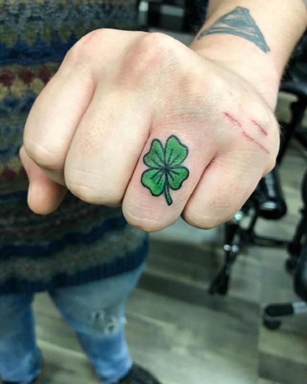 80 Clover Tattoos for the Symbol of Good Luck