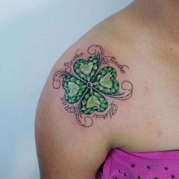80 Clover Tattoos for the Symbol of Good Luck