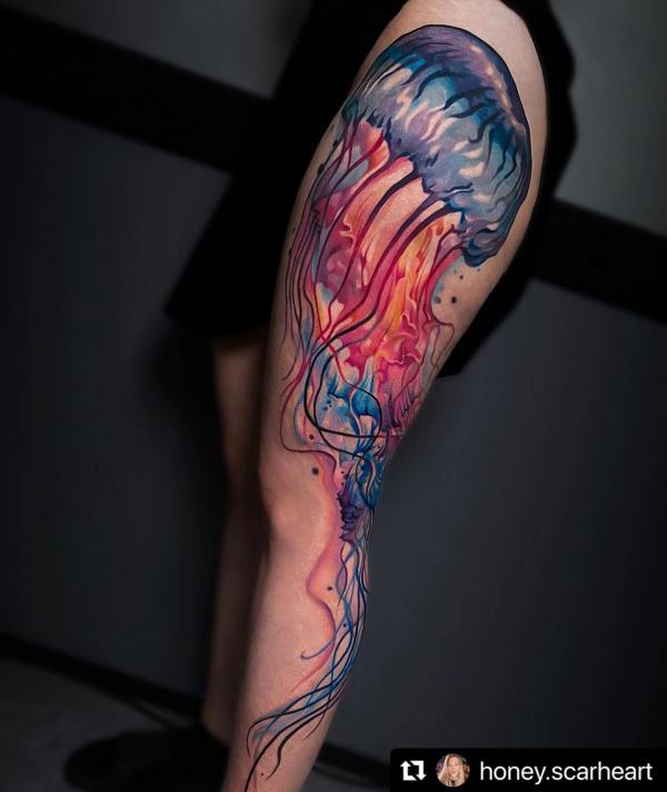100 Jellyfish Tattoo Designs: the Elegance of Marine Life