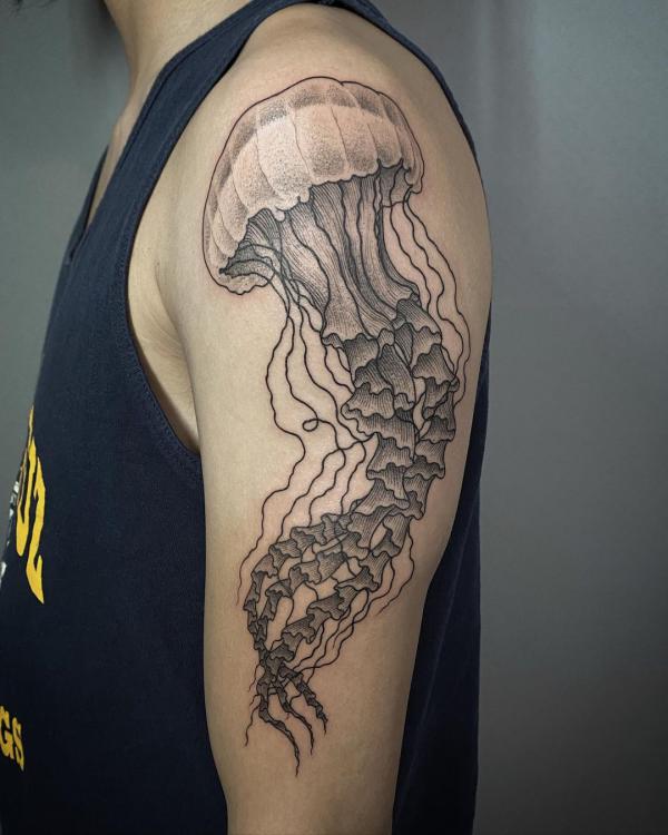100 Jellyfish Tattoo Designs: the Elegance of Marine Life