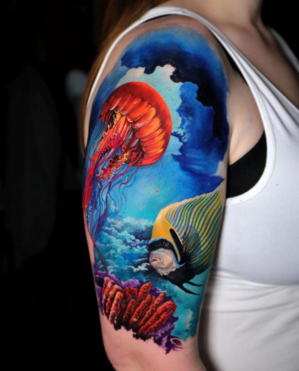 100 Jellyfish Tattoo Designs: the Elegance of Marine Life