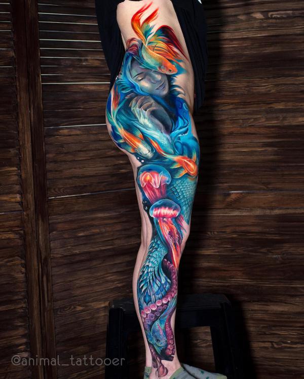 100 Jellyfish Tattoo Designs: the Elegance of Marine Life