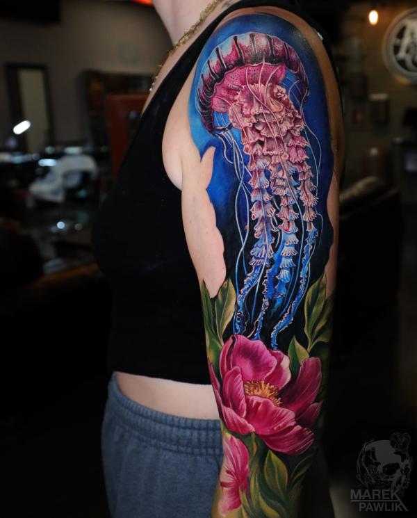 100 Jellyfish Tattoo Designs: the Elegance of Marine Life