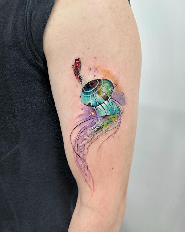 100 Jellyfish Tattoo Designs: the Elegance of Marine Life