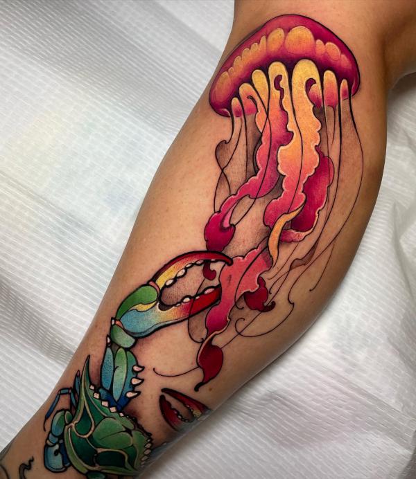 100 Jellyfish Tattoo Designs: the Elegance of Marine Life