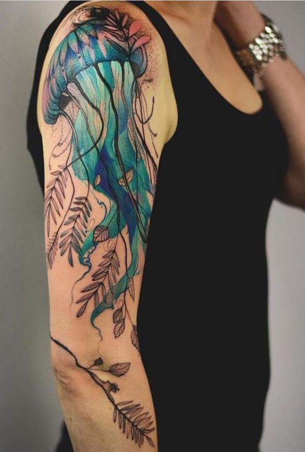 100 Jellyfish Tattoo Designs: the Elegance of Marine Life