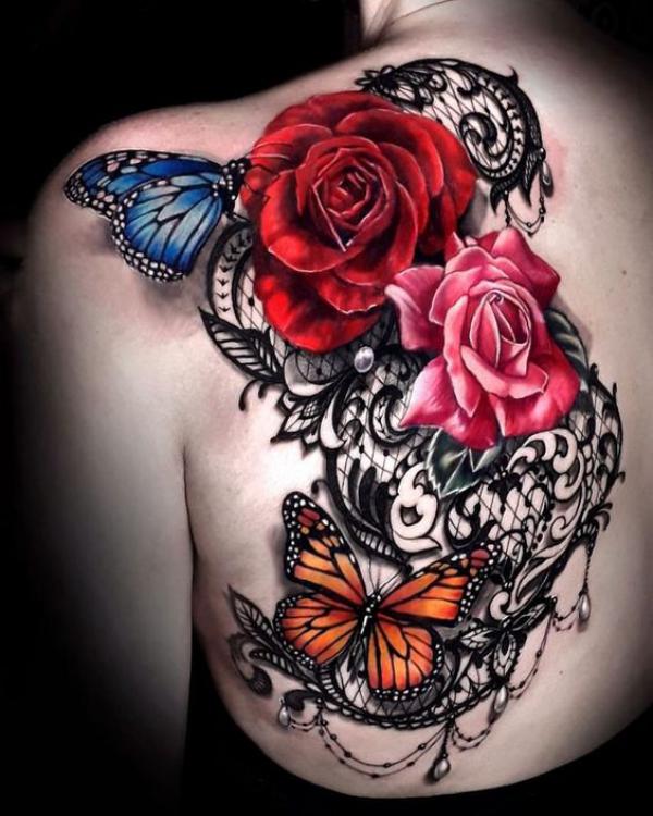 Rose Back Tattoo: Blooming with Beauty and Meaning