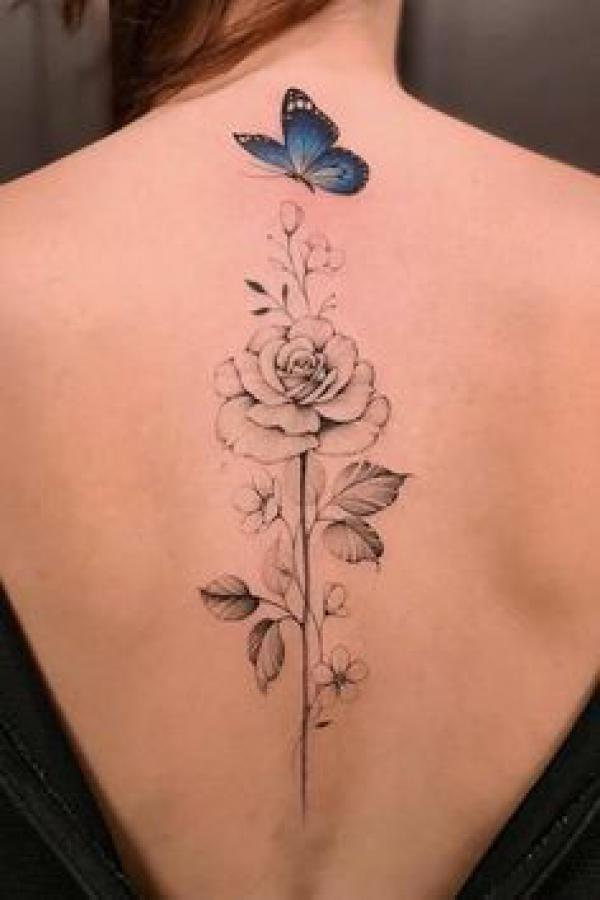 Rose Back Tattoo: Blooming with Beauty and Meaning