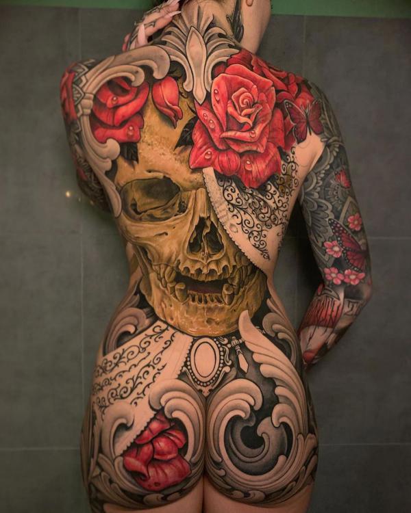 Rose Back Tattoo: Blooming with Beauty and Meaning