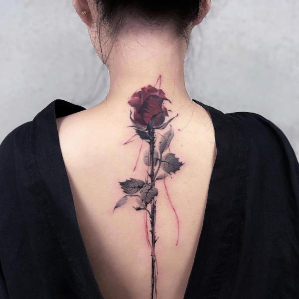 Rose Back Tattoo: Blooming with Beauty and Meaning