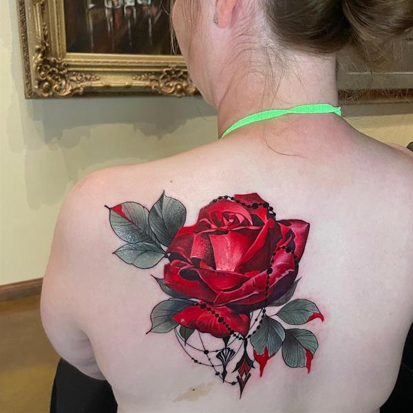 Rose Back Tattoo: Blooming with Beauty and Meaning