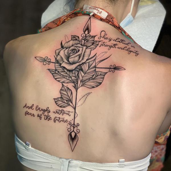 Rose Back Tattoo: Blooming with Beauty and Meaning