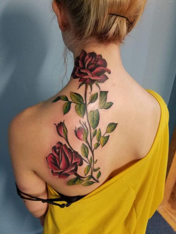 Rose Back Tattoo: Blooming with Beauty and Meaning