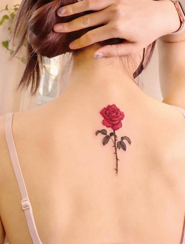 Rose Back Tattoo: Blooming with Beauty and Meaning