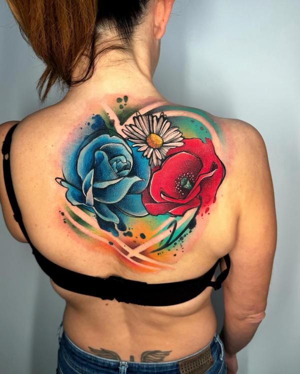 Rose Back Tattoo: Blooming with Beauty and Meaning