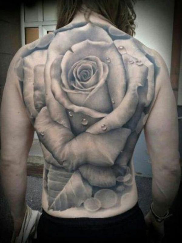 Rose Back Tattoo: Blooming with Beauty and Meaning