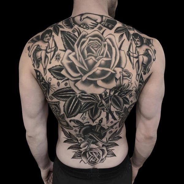 Rose Back Tattoo: Blooming with Beauty and Meaning