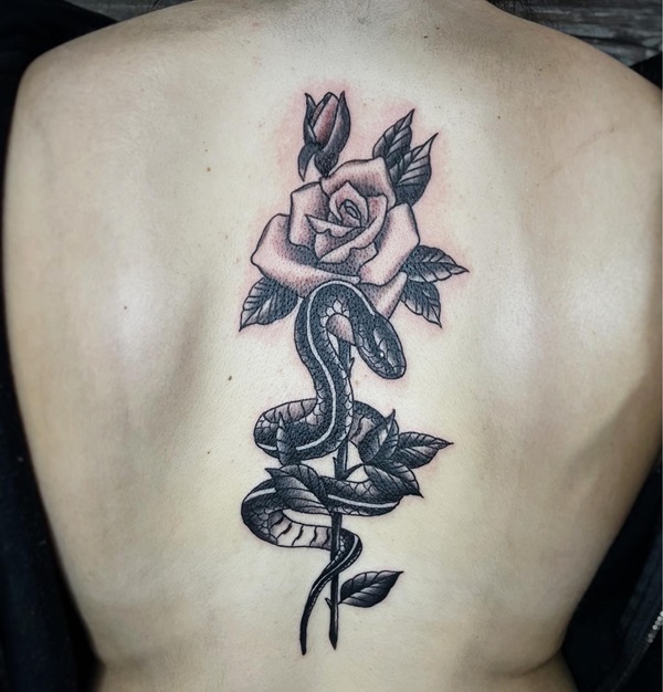 Rose Back Tattoo: Blooming with Beauty and Meaning