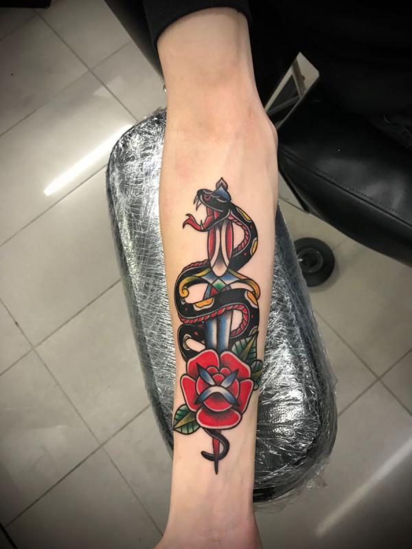 40 Intriguing Snake Forearm Tattoo Design Ideas