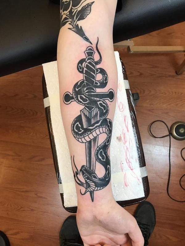 40 Intriguing Snake Forearm Tattoo Design Ideas