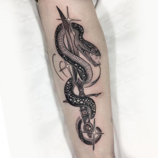 40 Intriguing Snake Forearm Tattoo Design Ideas