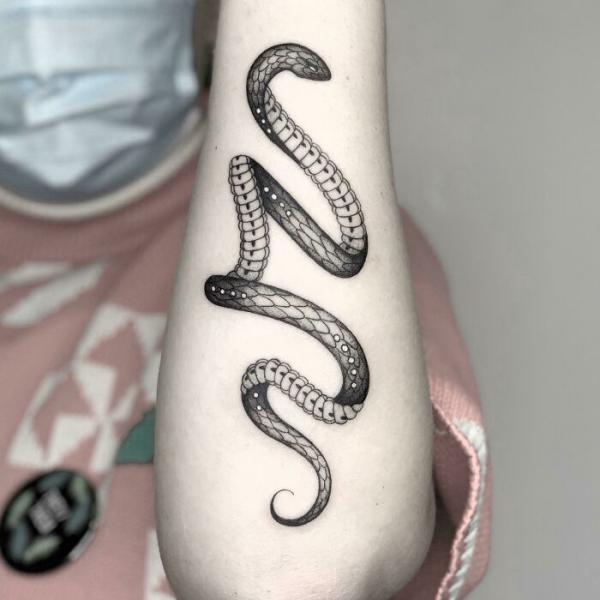 40 Intriguing Snake Forearm Tattoo Design Ideas