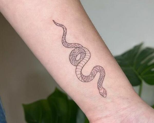 40 Intriguing Snake Forearm Tattoo Design Ideas
