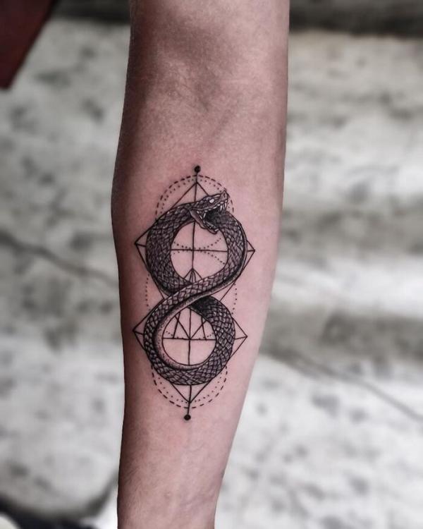 40 Intriguing Snake Forearm Tattoo Design Ideas