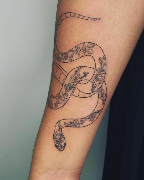 40 Intriguing Snake Forearm Tattoo Design Ideas
