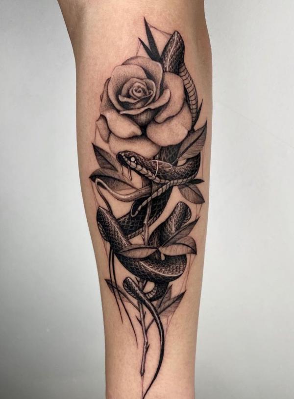 40 Intriguing Snake Forearm Tattoo Design Ideas
