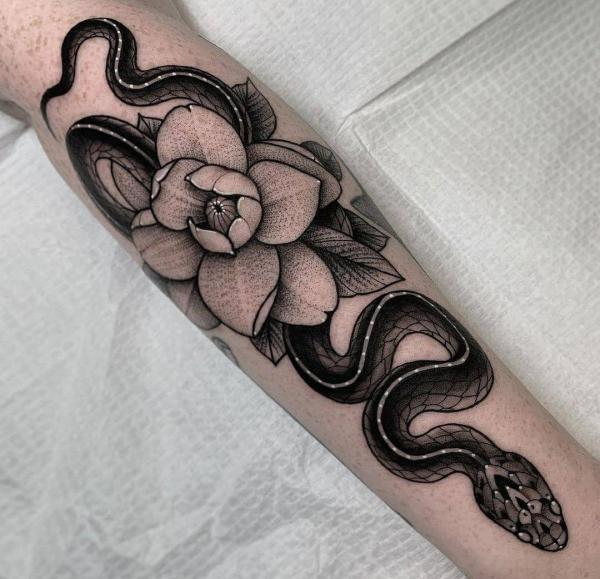 40 Intriguing Snake Forearm Tattoo Design Ideas