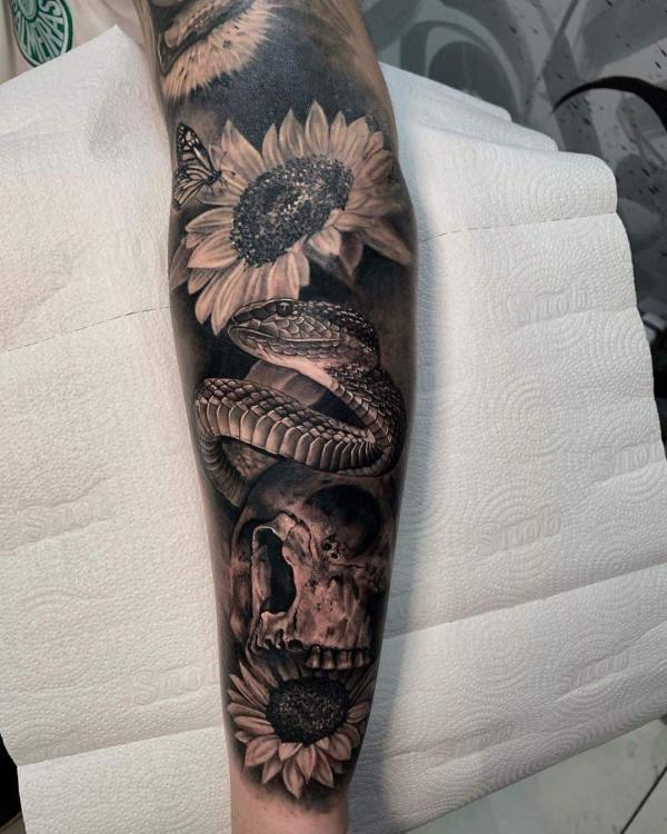40 Intriguing Snake Forearm Tattoo Design Ideas