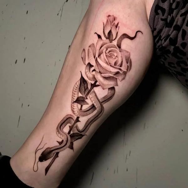 40 Intriguing Snake Forearm Tattoo Design Ideas