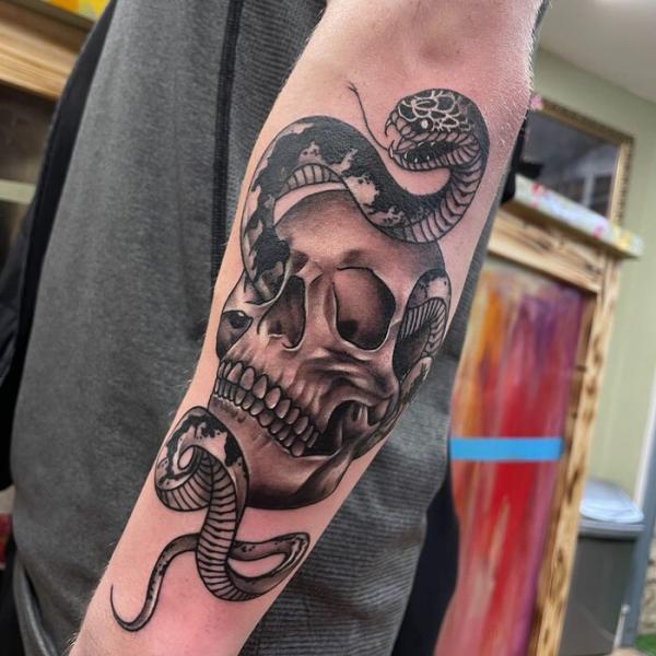 40 Intriguing Snake Forearm Tattoo Design Ideas