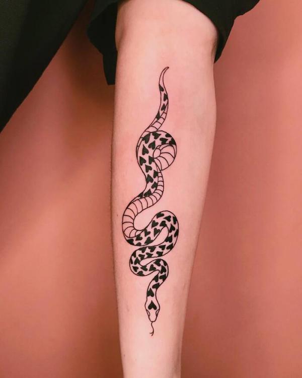 40 Intriguing Snake Forearm Tattoo Design Ideas