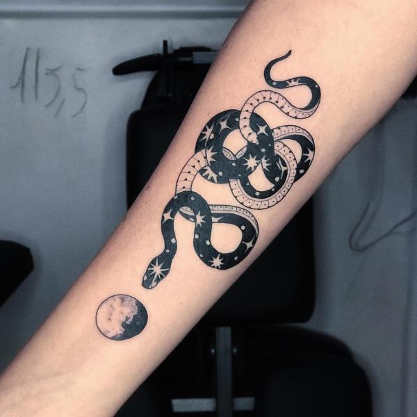 40 Intriguing Snake Forearm Tattoo Design Ideas