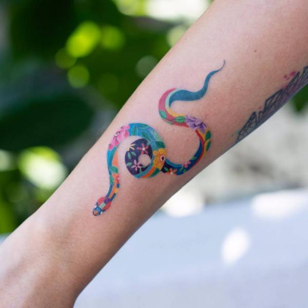 40 Intriguing Snake Forearm Tattoo Design Ideas