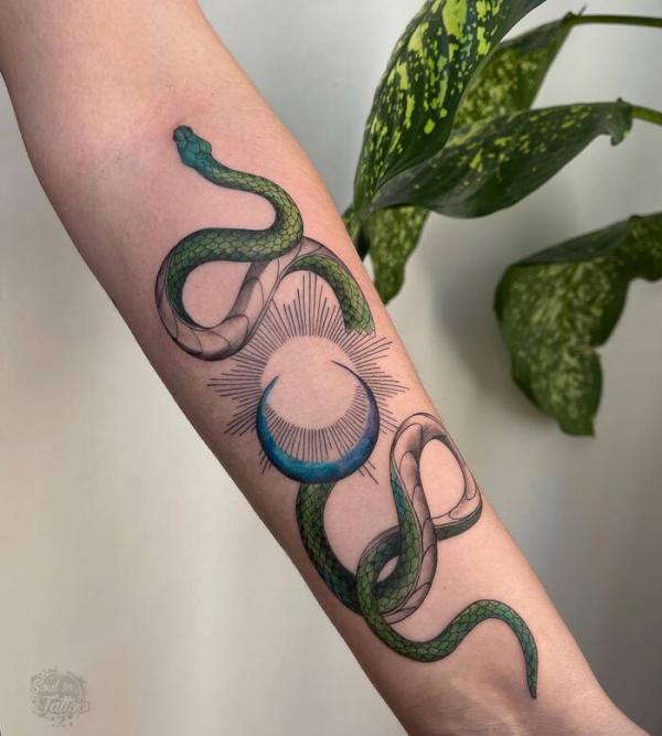 40 Intriguing Snake Forearm Tattoo Design Ideas