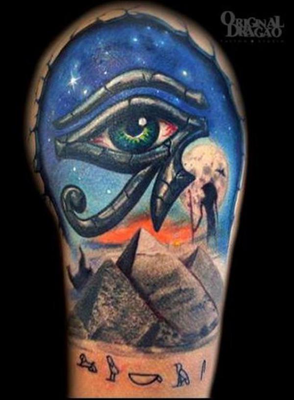 55 Eye of Ra Tattoo Designs with Meanings