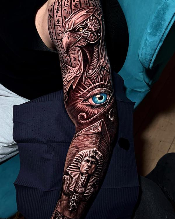 55 Eye of Ra Tattoo Designs with Meanings