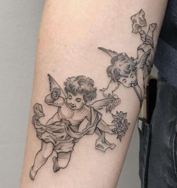 100 Cherub Tattoos: the Designs and Meanings