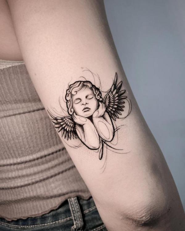 100 Cherub Tattoos: the Designs and Meanings